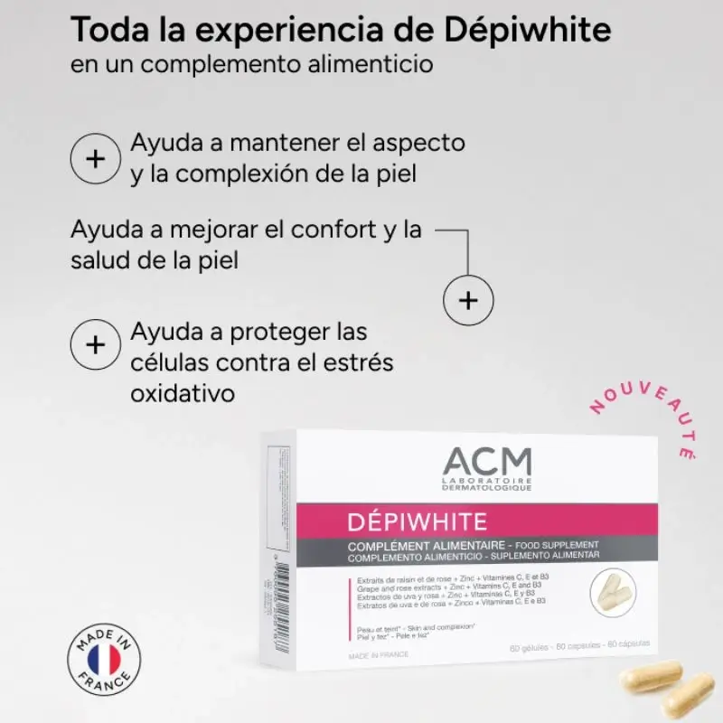 Acm Laboratoires Dépiwhite Complément Alimentaire , 60 gélules - Image 4