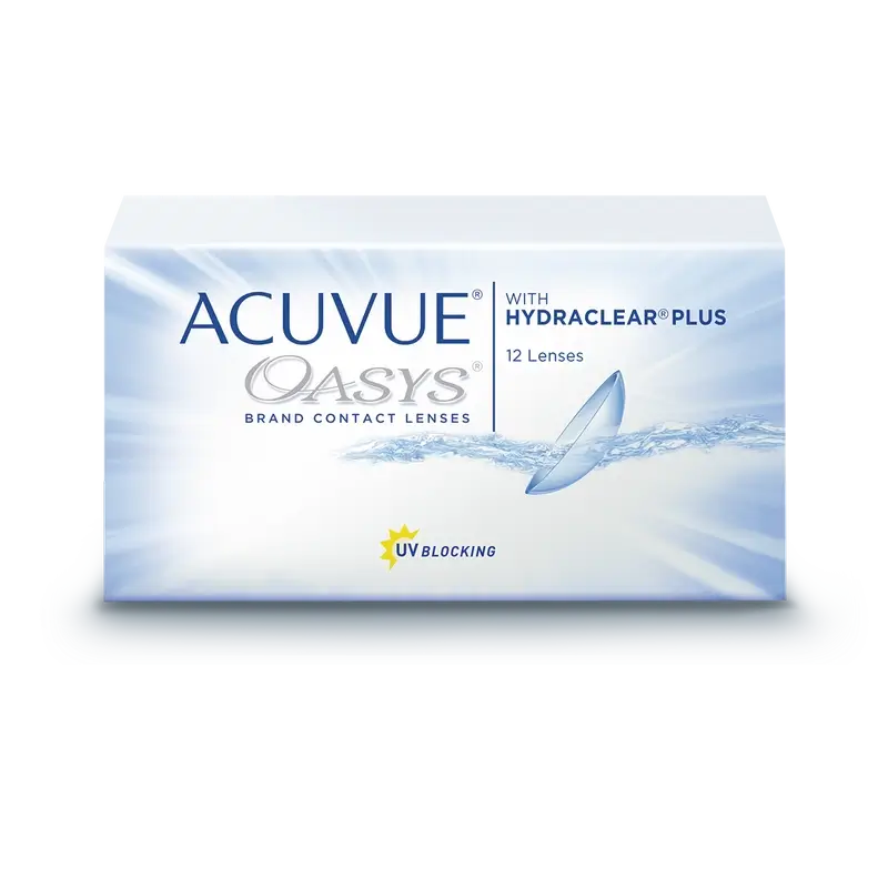 Acuvue Oasys Lentilles sphériques bihebdomadaires, 12 unités