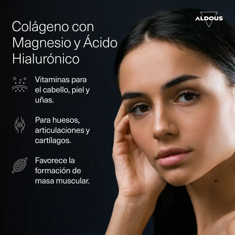 Aldous Bio Collagène Hydrolysé Avec Acide Hyaluronique, Coenzyme Q10, Zinc Et Vitamines, 120 gummies - Image 5
