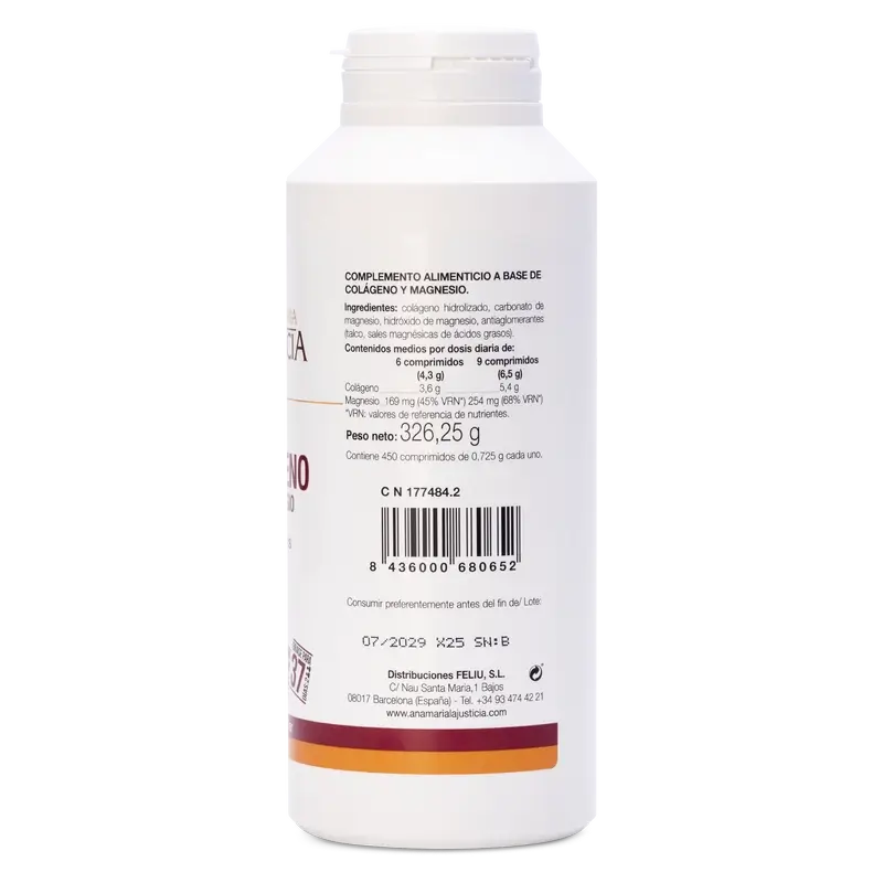 Ana Maria Lajusticia Collagen with Magnesium, 2x450 comprimés - Image 4