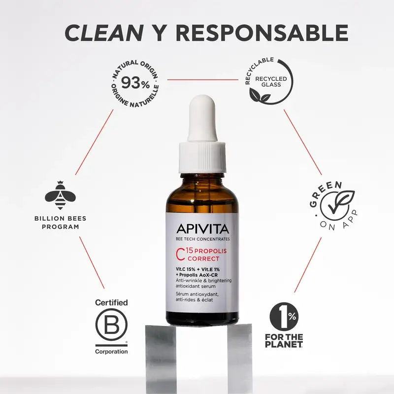Apivita C15 Propolis Correct Sérum correcteur, 30 ml - Image 8