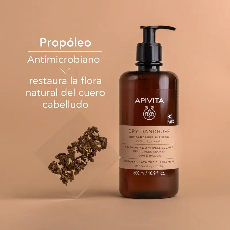 APIVITA Shampooing antipelliculaire sec 500 ml - Image 6