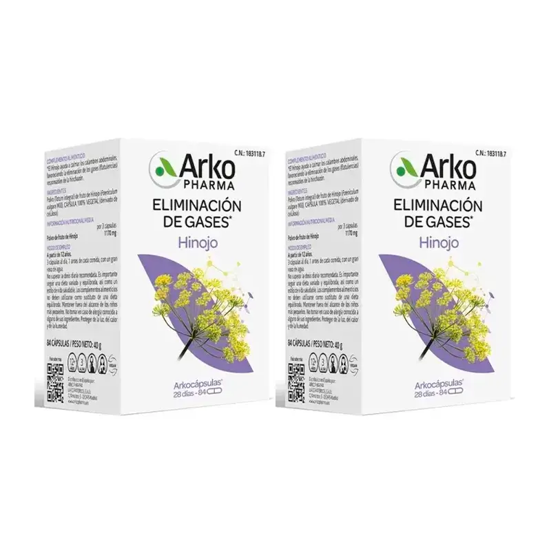 Arkopharma Arkocápsulas Fenouil, 2X84 Capsules