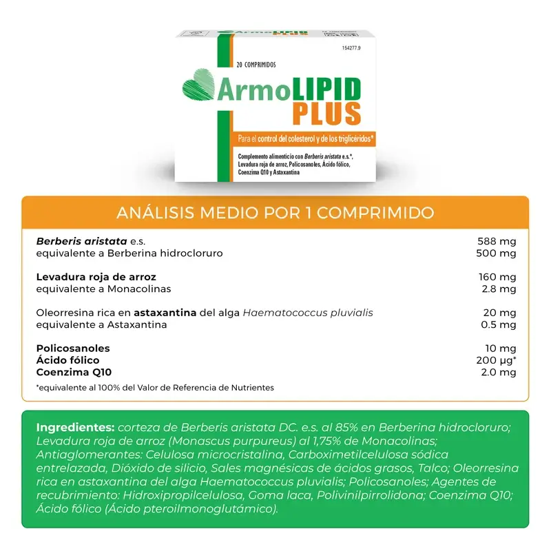 Armolipid Cholesterol Plus, 3 x 20 comprimés - Image 5