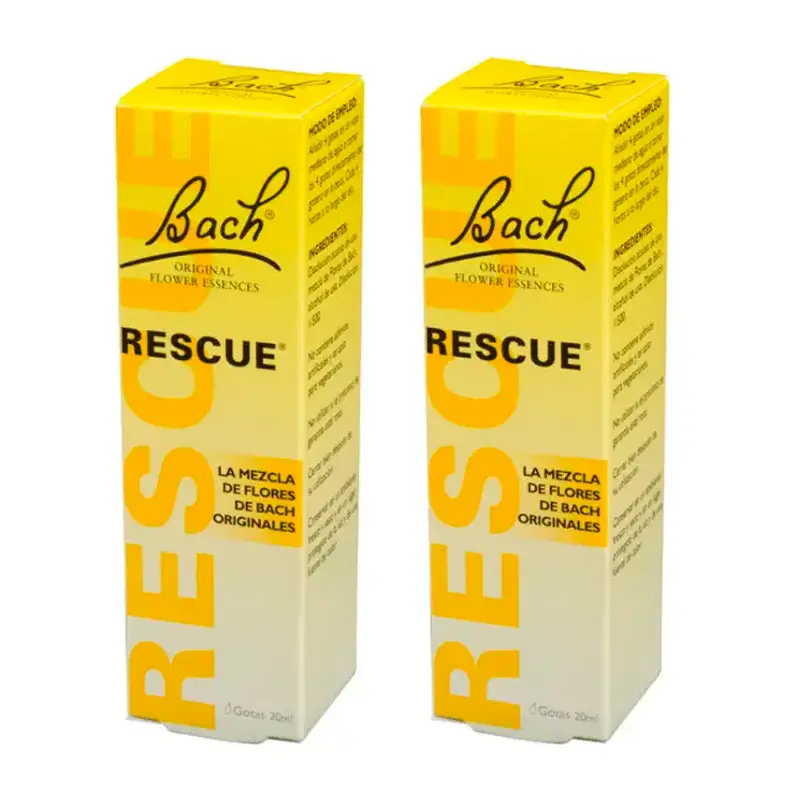Bach Rescue Drops, paquet de 2 x 20 ml