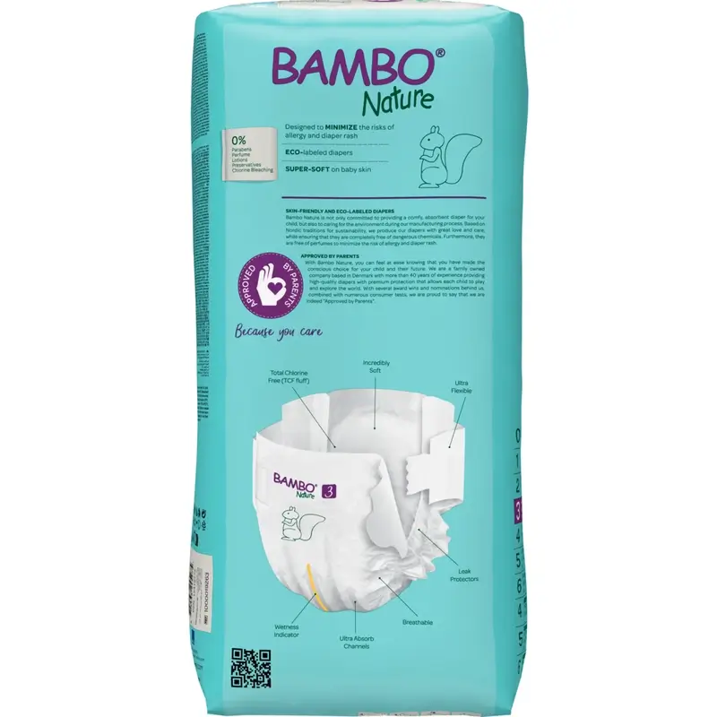 Couches Bambo Nature Taille 3 (4-8 Kg), 52 pcs. - Image 3