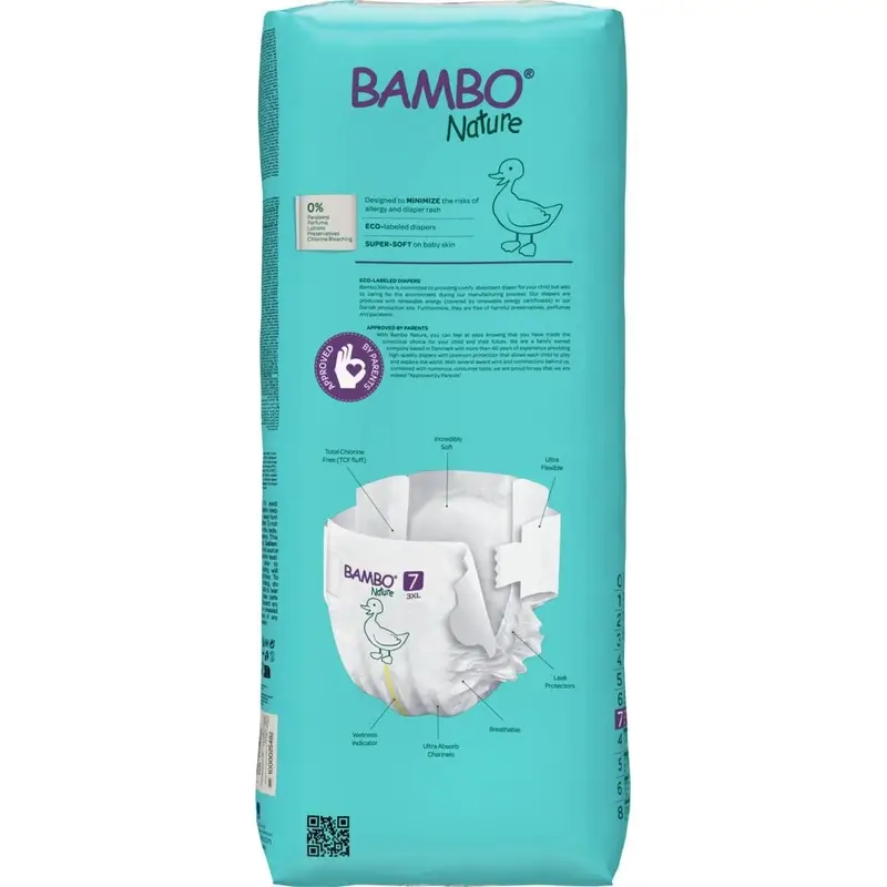 Couches Bambo Nature Taille 7 (18+ Kg), 40 pcs. - Image 3