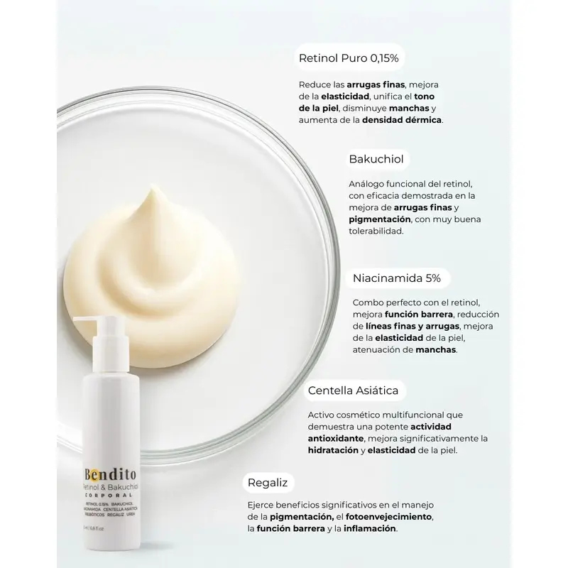 Bendito Retinol & Bakuchiol Body Cream, Pack 2 x 200 ml - Image 2
