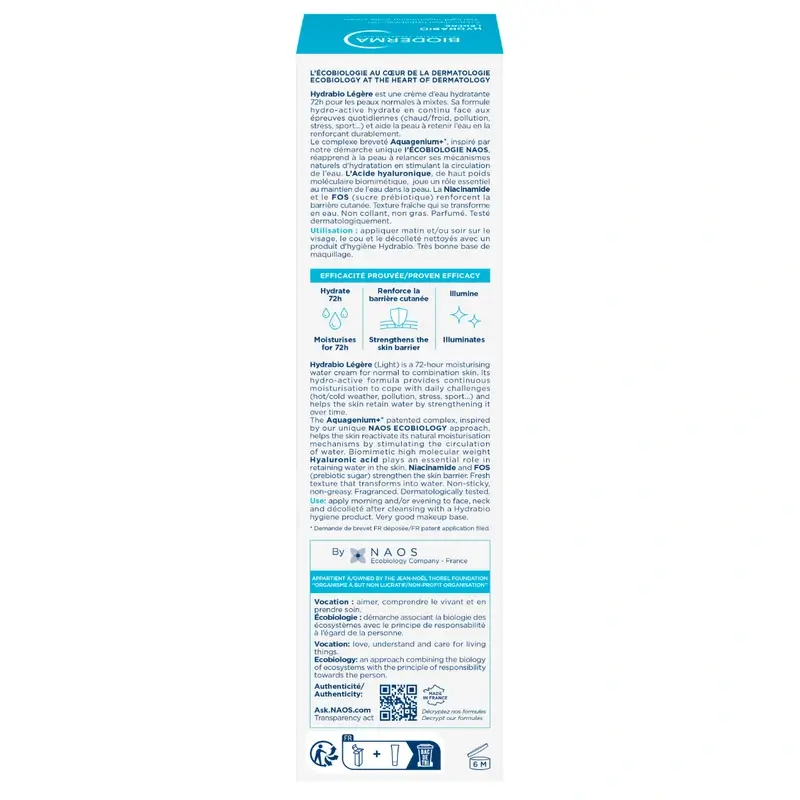 Bioderma Hydrabio Crème Légère, 40 ml - Image 6