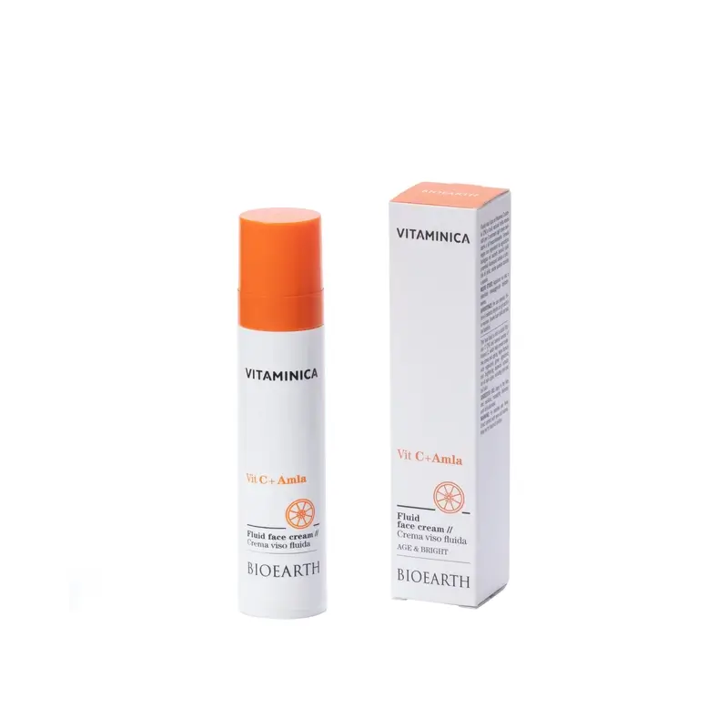 Bioearth Crème pour le visage à la vitamine C et à l'amla, 50 ml
