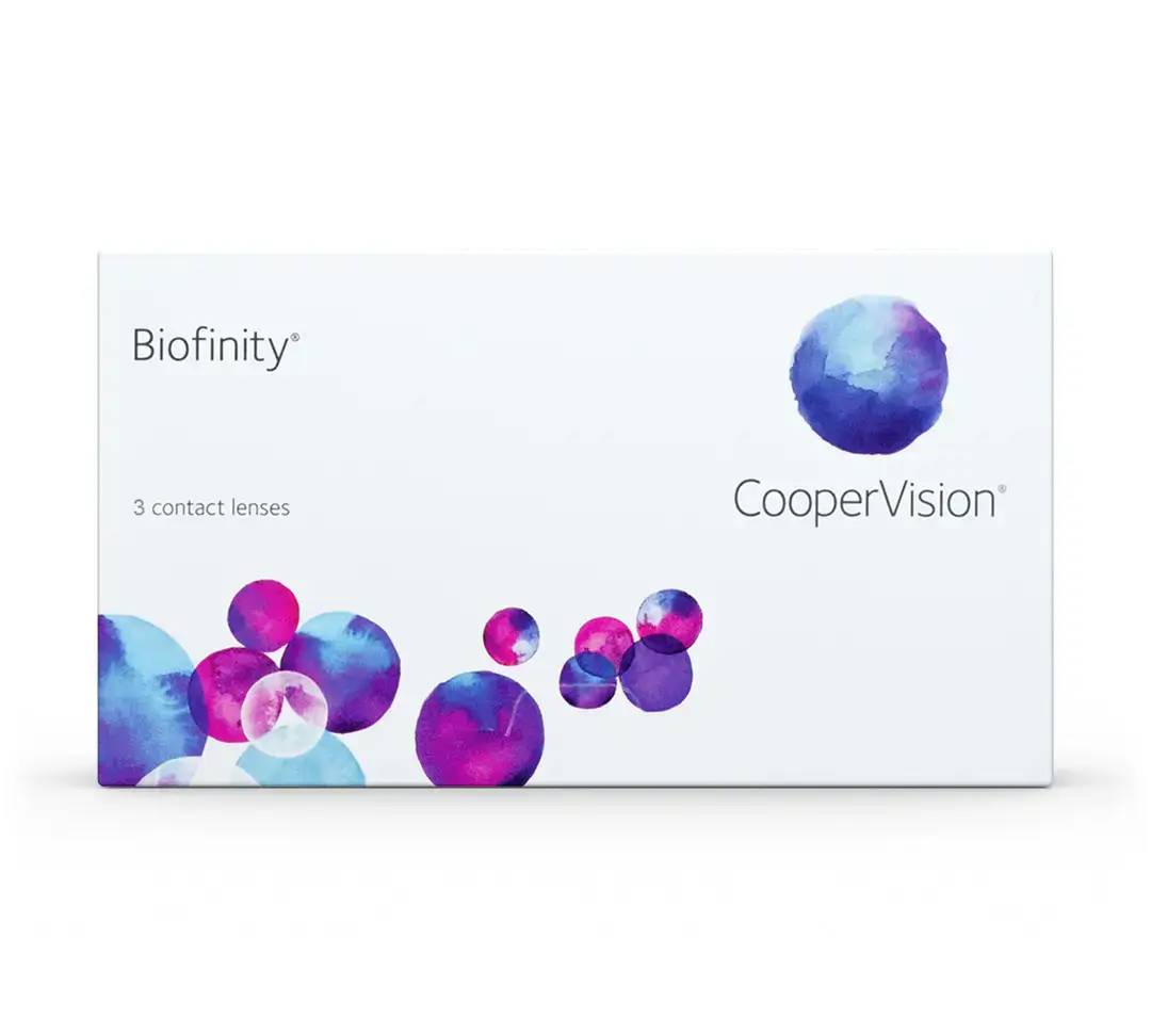 Lentilles mensuelles sphériques Biofinity, 3 unités