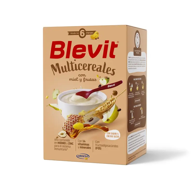 Blevit Multicéréales au miel et aux fruits, 500gr