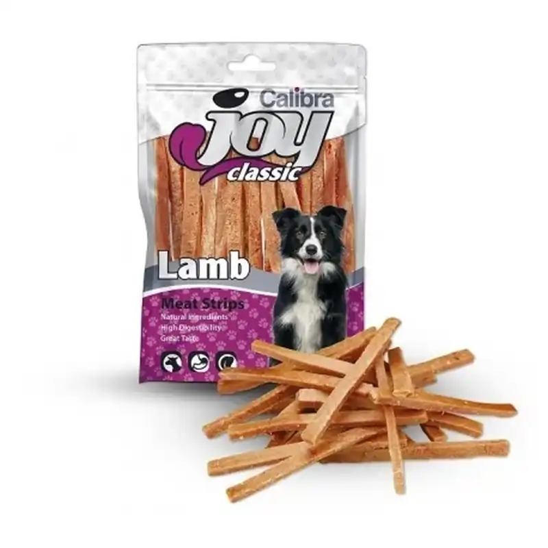 Calibra Joy Dog Classic Strips Agneau, 80 grammes