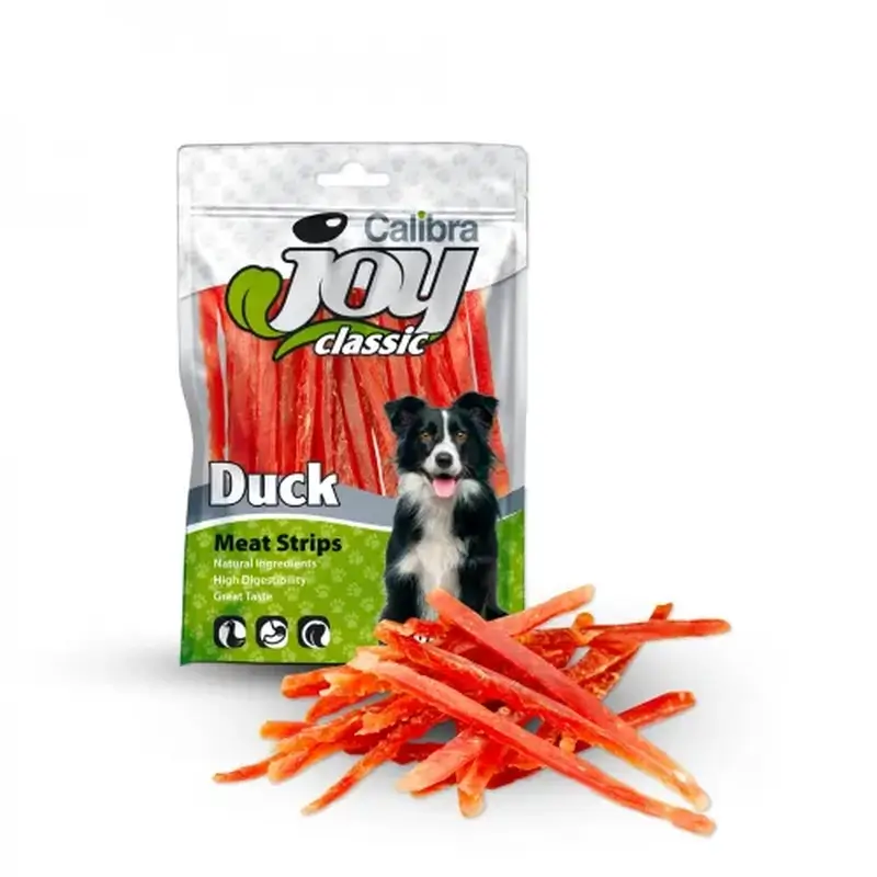 Calibra Joy Dog Classic Strips Canard, 80 grammes