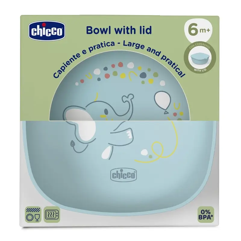 Chicco Bol avec couvercle 6M+ Bleu - Image 2