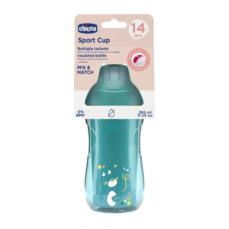 Chicco Sport Cup Thermal Tumbler 14M+ Bleu - Image 4