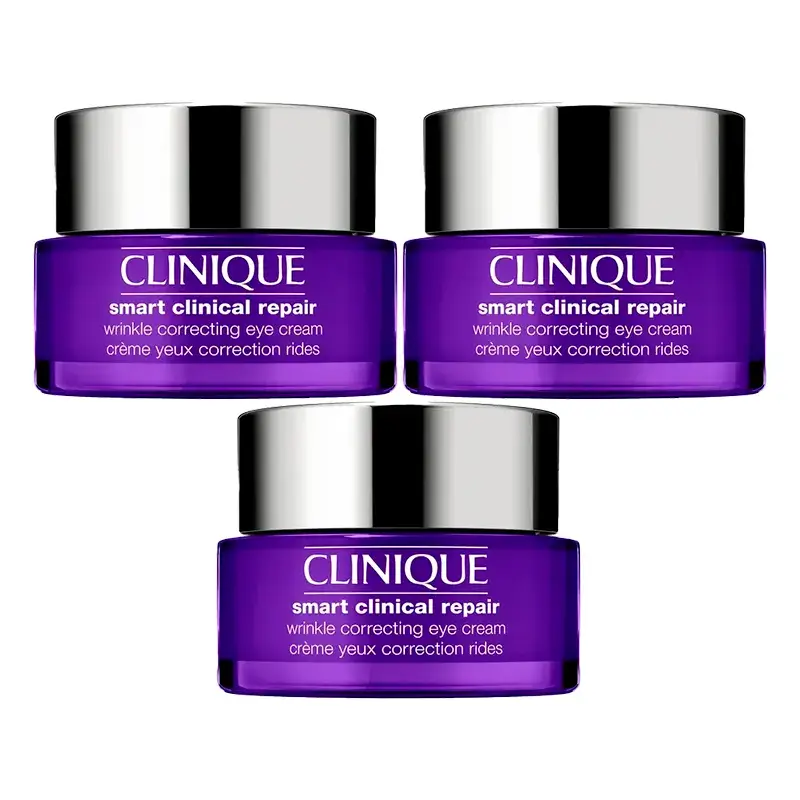 Clinique Smart Clinical Repair Crème anti-rides pour les yeux, 3x15 ml