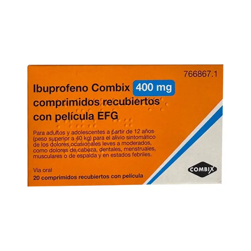 Combix Ibuprofen 400 Mg Efg, 20 comprimés