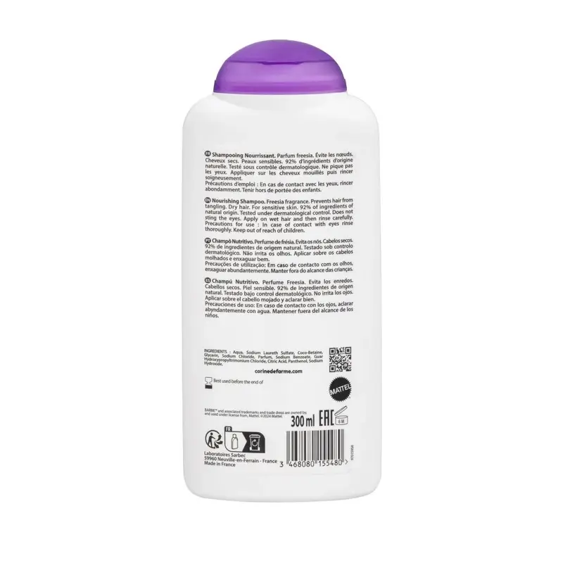 Corine De Farme Barbie Shampooing nourrissant, 300 ml - Image 2