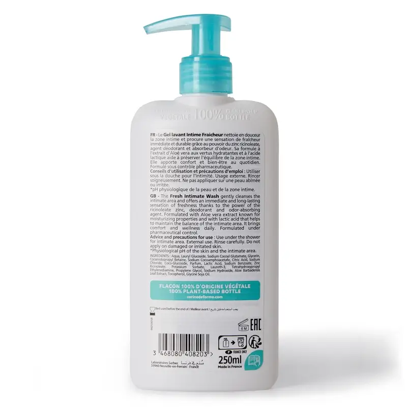 Corine De Farme Fresh Intimate Hygiene Gel , 250 ml - Image 2