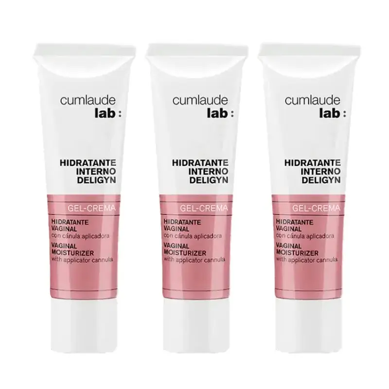 Cumlaude Lab Deligyn Gel Crème Hydratant Interne, Pack 3 x 30 ml