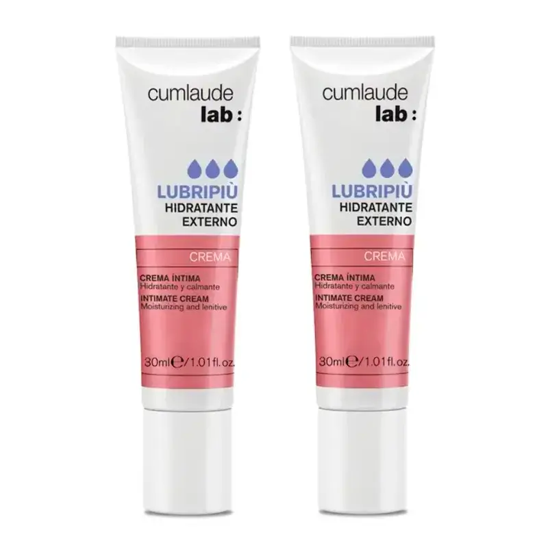 Cumlaude Lab Lubripiù Crème hydratante pour la vulve, paquet de 2 x 30 ml