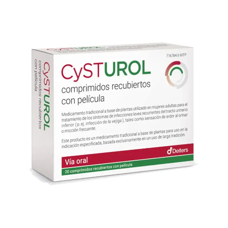 Cysturol, 20 comprimés pelliculés