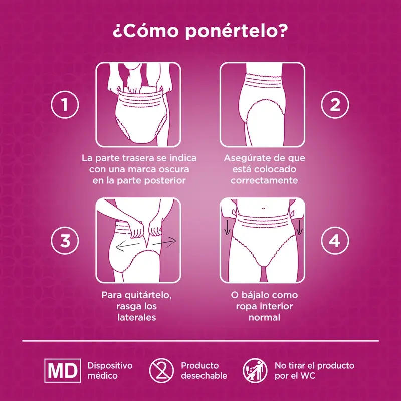 Depend Couche Adulte Normal L pour Femmes, 9 pcs. - Image 5