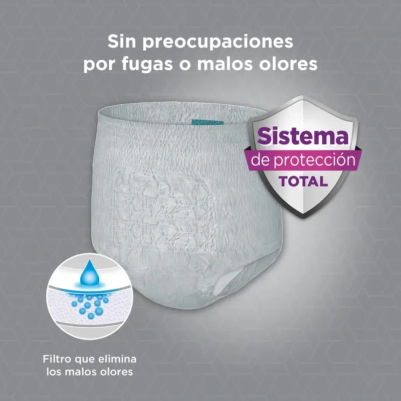 Depend Normal S/M Couche pour homme adulte, 10 pièces - Image 2