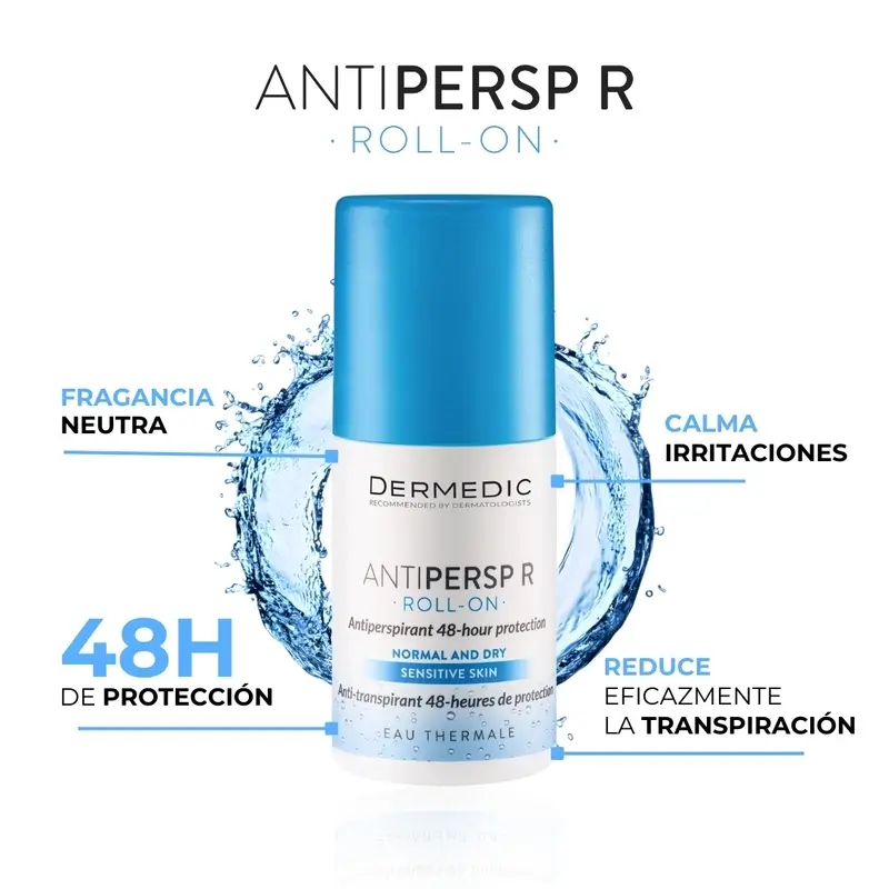 Dermedic Duo Antipersp R Antiperspirant Roll-On 48 heures, 2 x 60 ml - Image 3