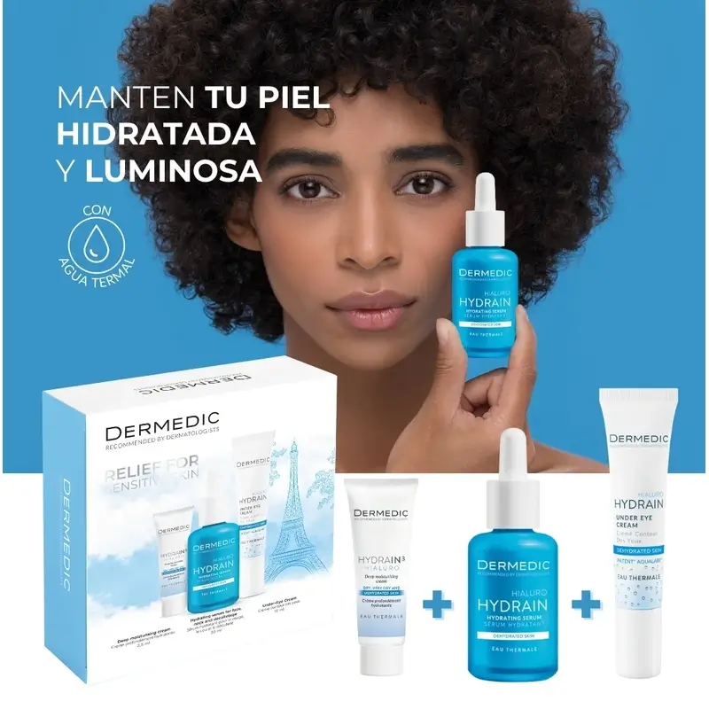 Pack Dermedic Hydrain Routine complète, 30 + 2,5 +15 ml - Image 3