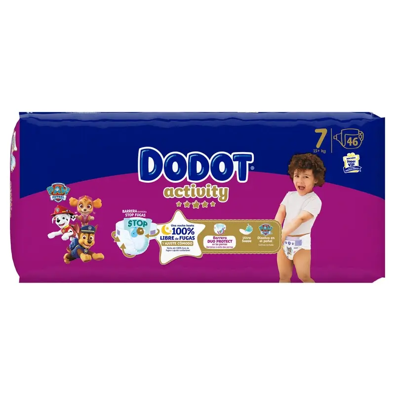 Dodot Activity Taille 7, 15kg+, 46 couches - Image 4