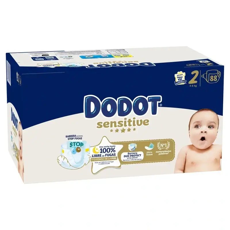 Dodot Sensitive Jumbo Sensitive Nappy Pack Size 2 , 3X88 Units - Image 4