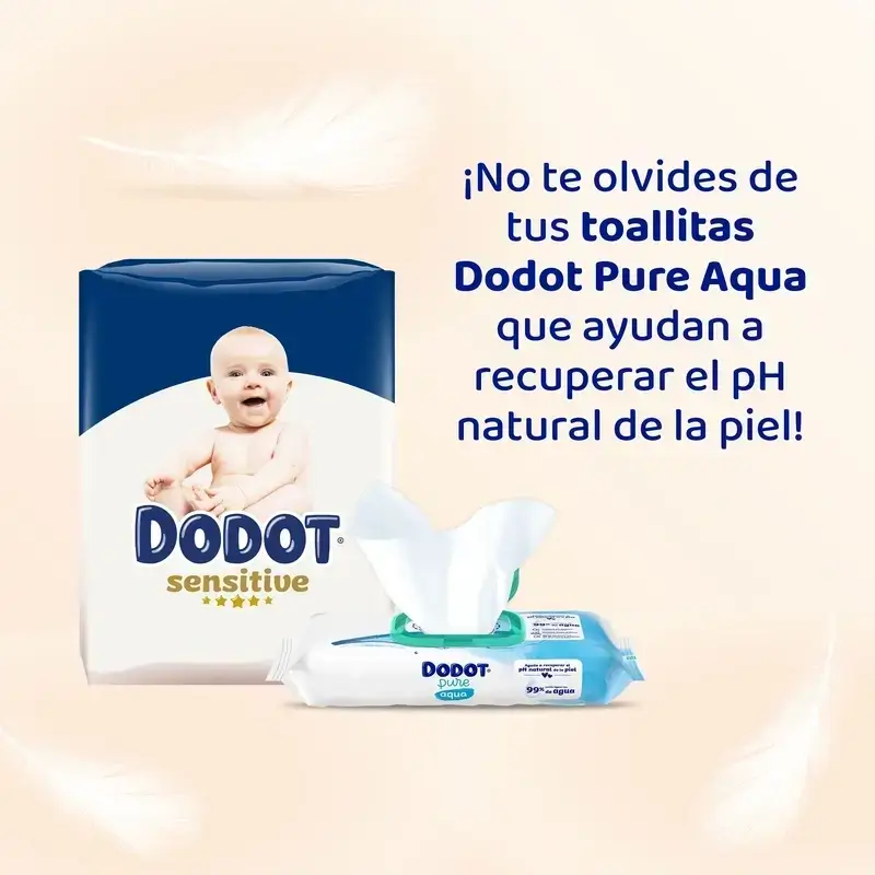 Dodot Sensitive Jumbo Sensitive Nappy Pack Size 3 , 2x78 unités + Aqua Plastic Free Wipes Box 6X48 (288 unités) - Image 15