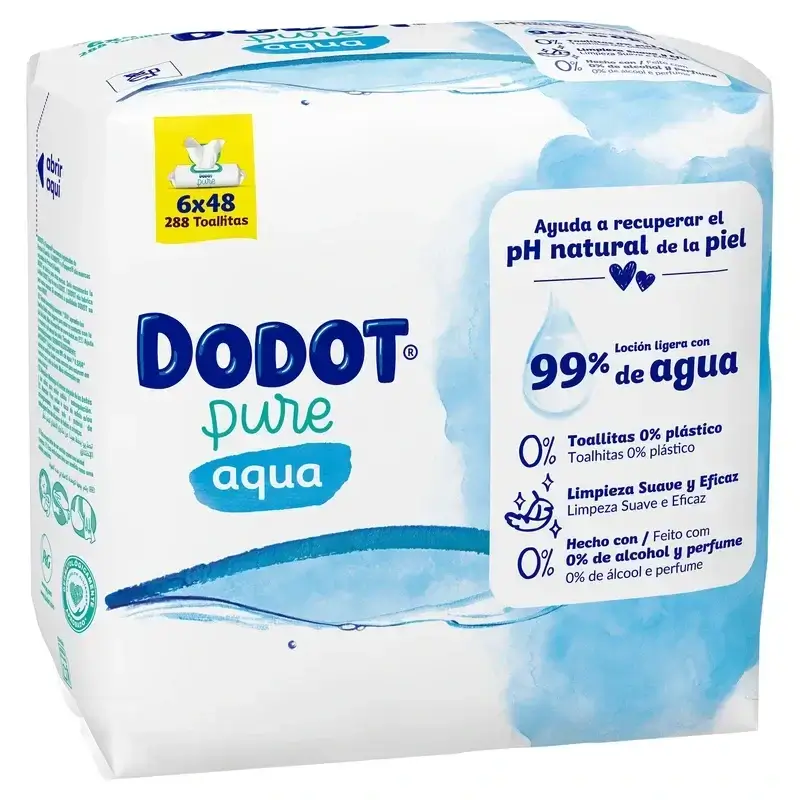 Dodot Sensitive Jumbo Sensitive Nappy Pack Size 3 , 2x78 unités + Aqua Plastic Free Wipes Box 6X48 (288 unités) - Image 16
