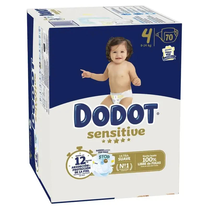 Dodot Sensitive Box Taille 4, 2x70 couches - Image 3
