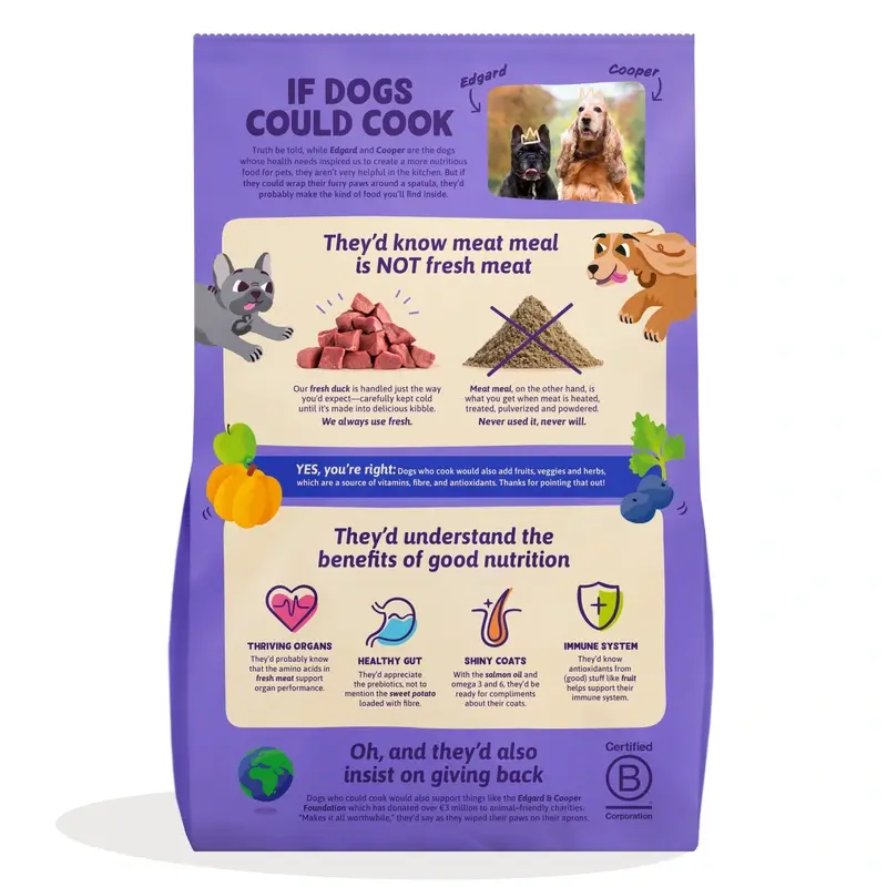 Edgard & Cooper Medium Adult Dog Food With Fresh Duck , 2.5 kg - Image 2