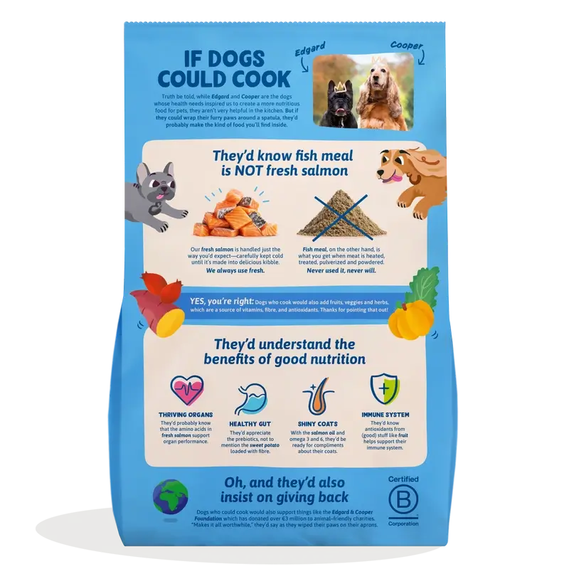 Edgard & Cooper Medium Adult Dog Food With Fresh Salmon , 1 kg - Image 2