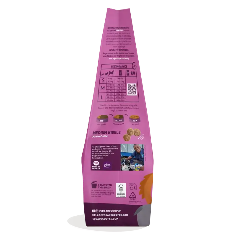Edgard & Cooper Medium Adult Dog Food With Fresh Venison & Duck , 7 kg - Image 3