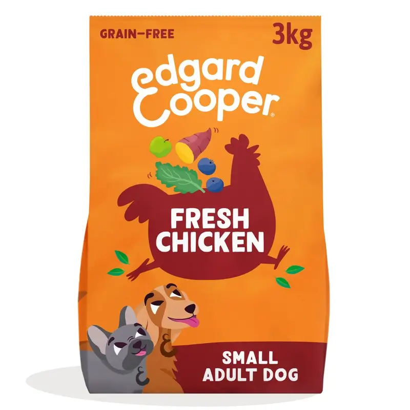 Edgard & Cooper Mini Croquettes pour chien adulte avec poulet frais , 3 kg
