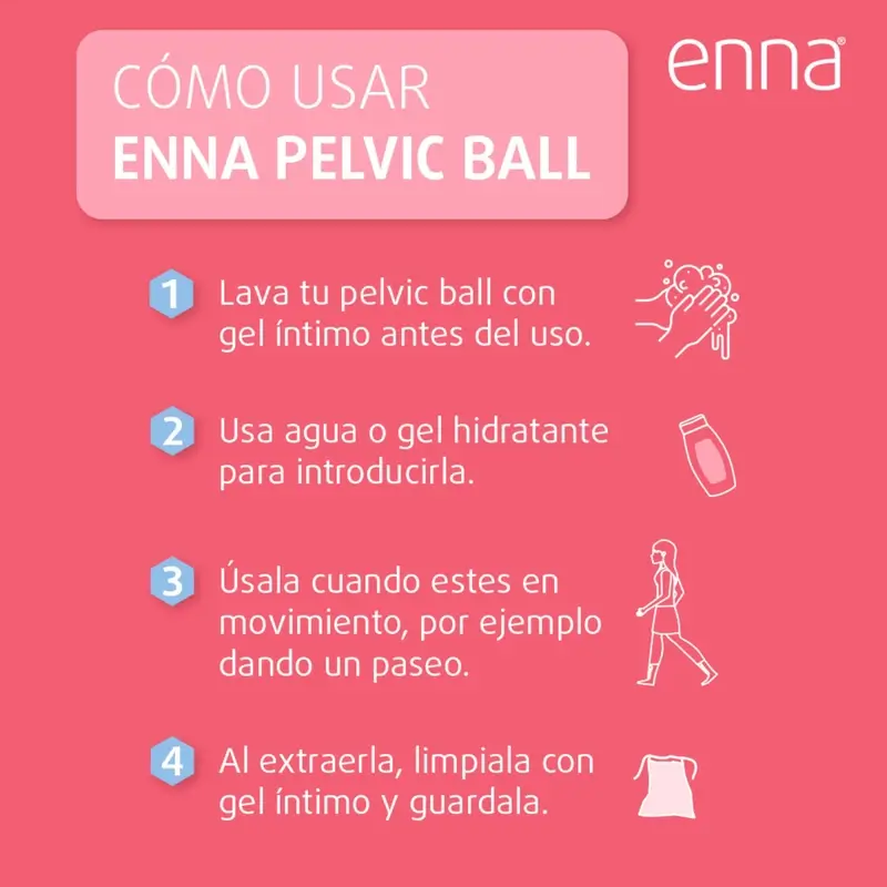 Enna Pelvic Ball Lite Exerciseur du plancher pelvien pour l'incontinence urinaire - Image 7