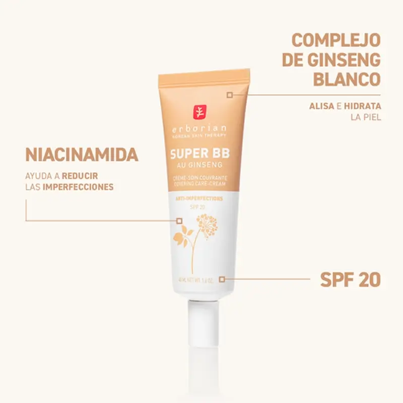 Erborian Super Bb Chocolat, 40 ml - Image 5