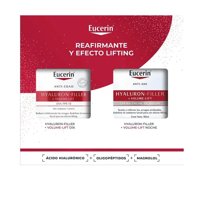 Eucerin Pack Anti-Age Hyaluron-Filler + Volume-Lift Crème de Jour Fps 15 50Ml + Crème de Nuit 50Ml - Image 2