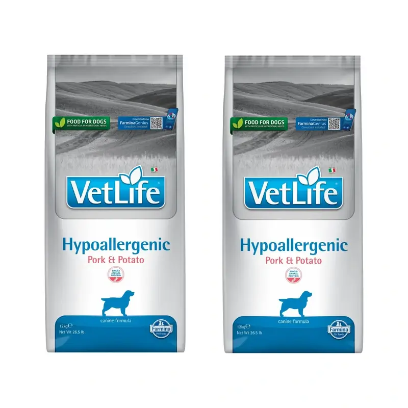 Farmina Vet Life Cat Hypoallergenic Pig Adult 1,5Kg, nourriture pour chats, paquet de 2