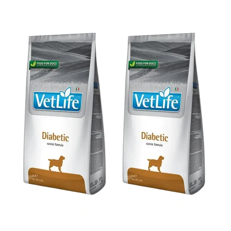 Farmina Vet Life Dog Diabetic 12Kg, nourriture pour chiens, paquet de 2