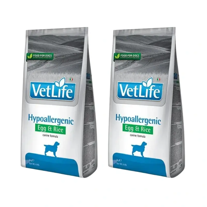 Farmina Vet Life Dog Hypoallergenic Egg 12Kg, nourriture pour chien, paquet de 2