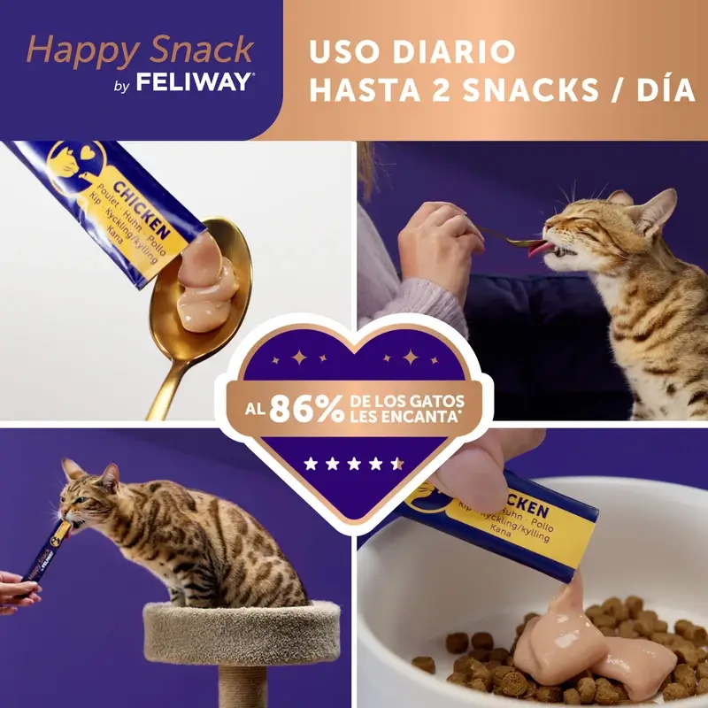 Feliway Happy Snack Saveur Poulet, 24 sachets - Image 4