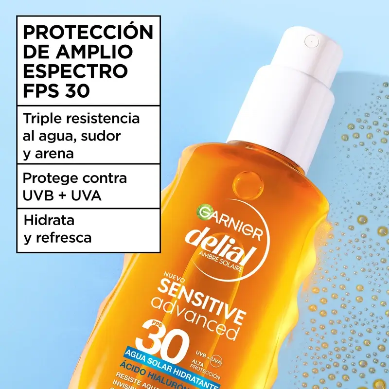 Garnier Delial Delial Sensitive Advanced Moisturising Sun Care Water Spf 30, 150Ml - Image 4