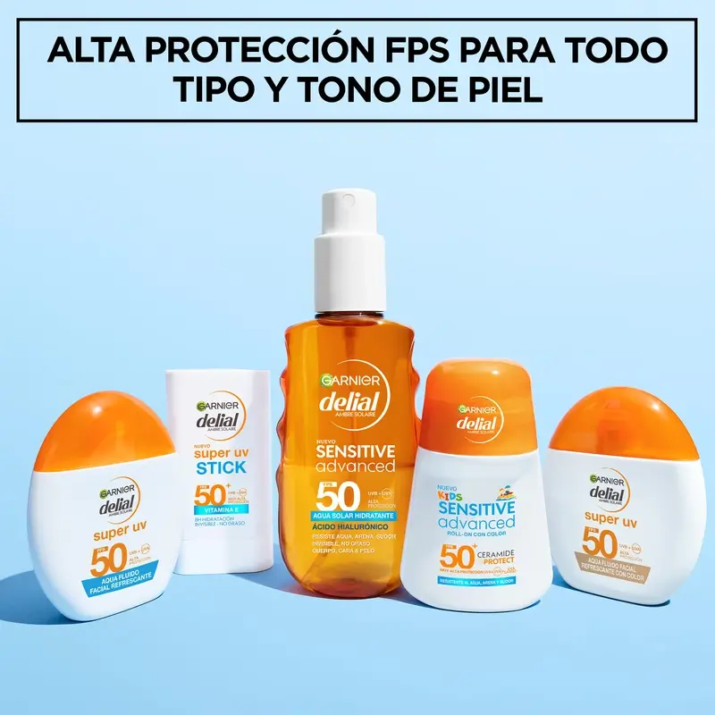 Garnier Delial Super Uv Water Refreshing Face Fluid Spf 50 Matte Effect, 50 ml - Image 8
