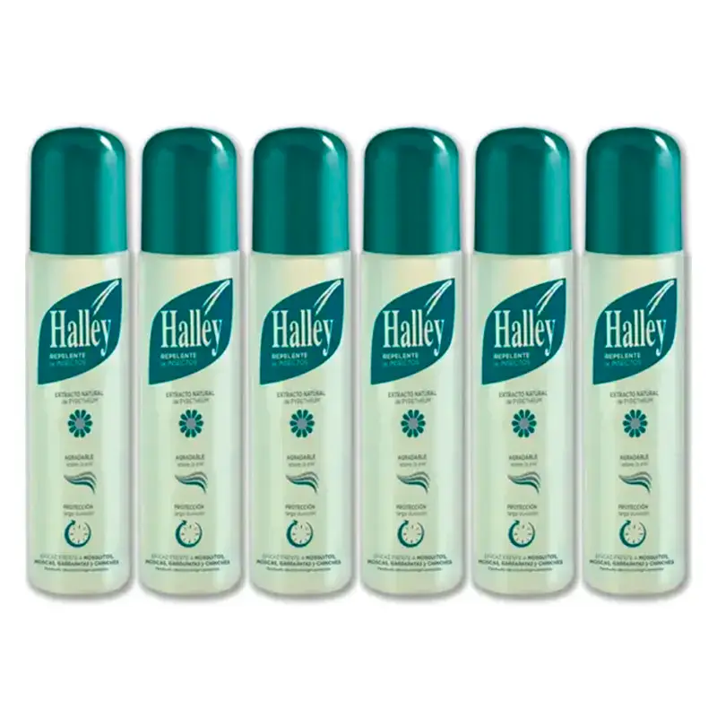 Halley Insect Repellent, Pack 6 x 250 ml